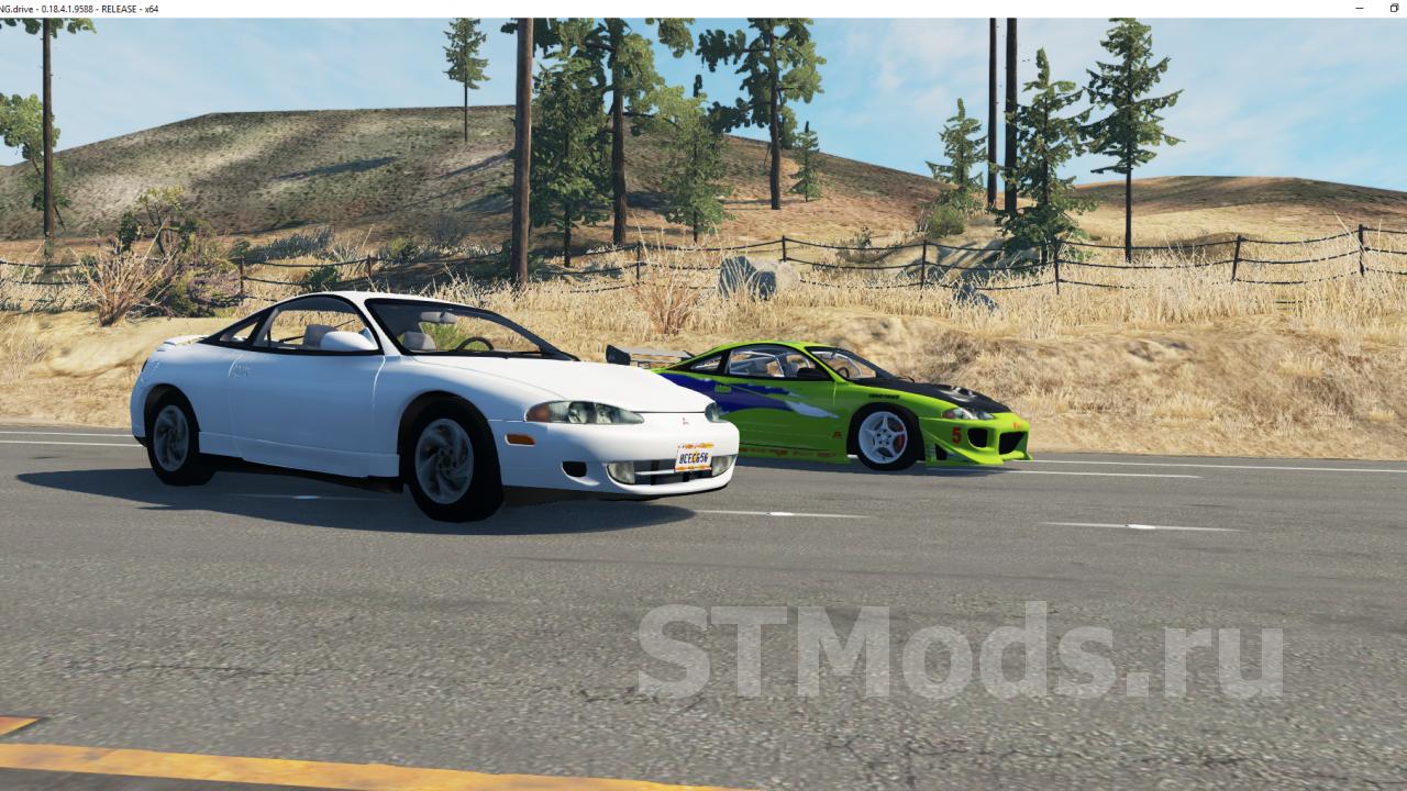 Скачать мод Mitsubishi Eclipse GSX версия 1.0 для BeamNG.drive (v0.19)