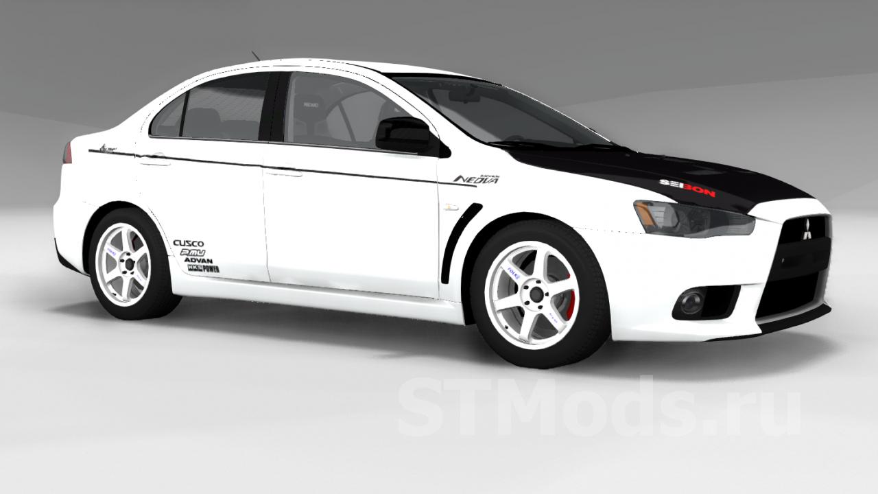 Скачать мод Mitsubishi Evolution Pack версия 1.0 для BeamNG.drive  (v0.19.4.2)