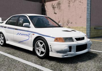 Мод Mitsubishi Lancer Evolution 5-6 версия 1.0 для BeamNG.drive (v0.30.x)