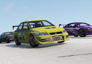 Мод Mitsubishi Lancer Evolution VII 2Fast2Furious v1.0 для BeamNG.drive (v0.23.5.2)