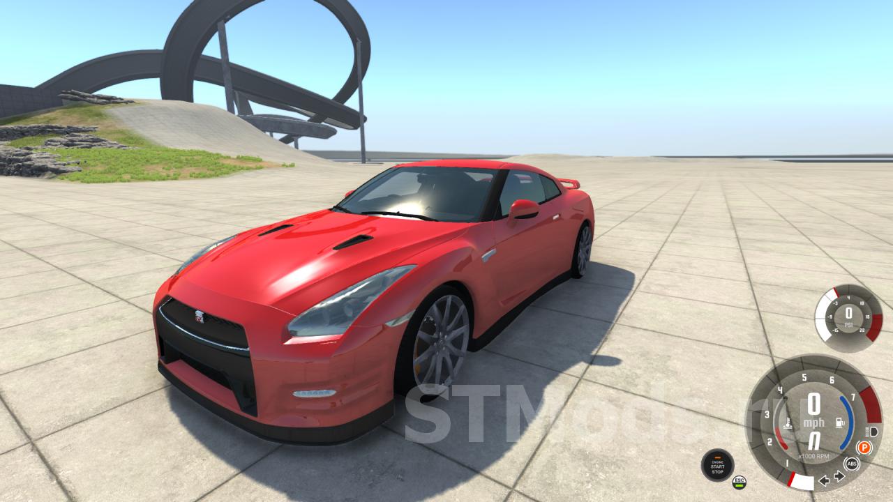 Скачать мод Nissan GT-R 2007-2017 версия 1.0 для BeamNG.drive (v0.13)