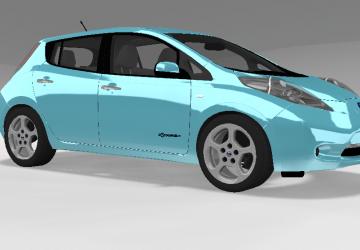 Мод Nissan Leaf версия 1.1 для BeamNG.drive (v0.19.4.2)