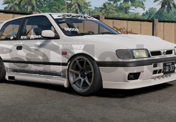 Мод Nissan Pulsar/Sunny версия 1.0 для BeamNG.drive (v0.36.x)