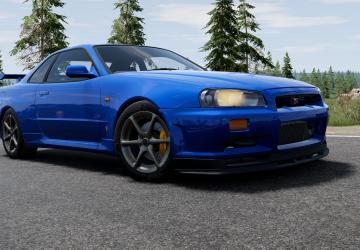 Мод Nissan Skyline GT-R (BNR34) версия 1.1 для BeamNG.drive (v0.37.x)