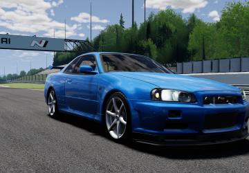 Мод Nissan Skyline GT-R (R34) версия 1.7 для BeamNG.drive (v0.38.x)