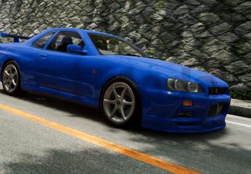 Мод Nissan Skyline GT-R (R34) версия 1.0 для BeamNG.drive (v0.33.x)