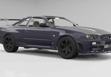 Мод Nissan Skyline R34 версия 1.0 для BeamNG.drive