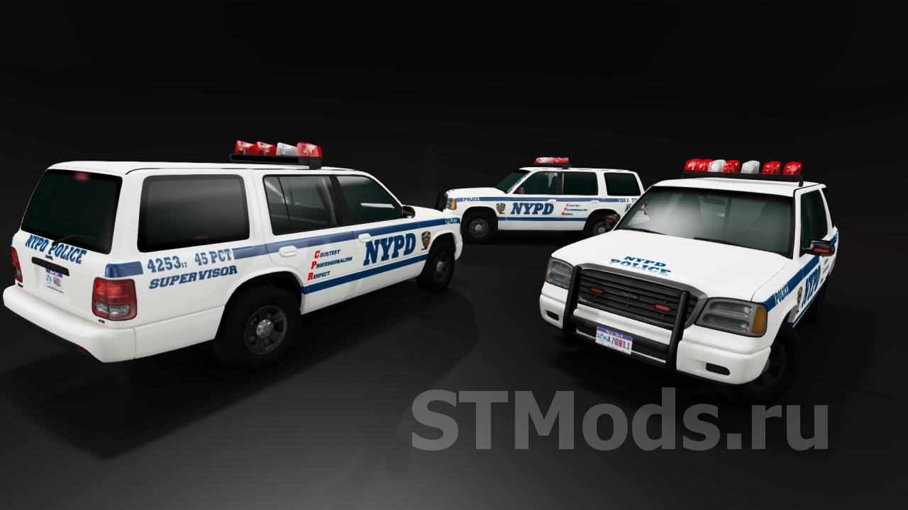 Скачать мод NYPD skin pack версия 1.0 для BeamNG.drive (v0.15)