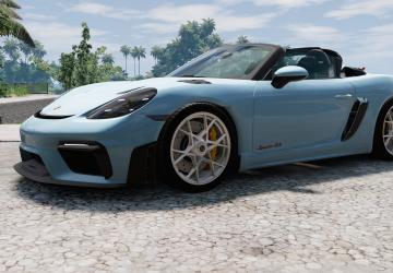 Мод Porsche Cayman (2017-2025) версия 1.9 для BeamNG.drive (v0.37.x)
