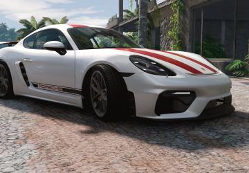 Мод Porsche Cayman (2017-2025) версия 1.9 для BeamNG.drive (v0.37.x)