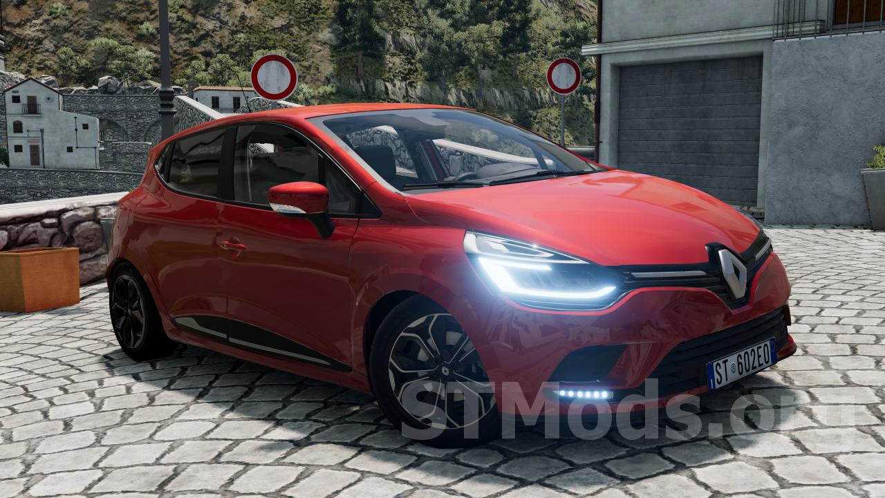 Скачать мод Renault Clio (IV) (2016-2020) версия 2.0 для BeamNG.drive  (v0.30.x)