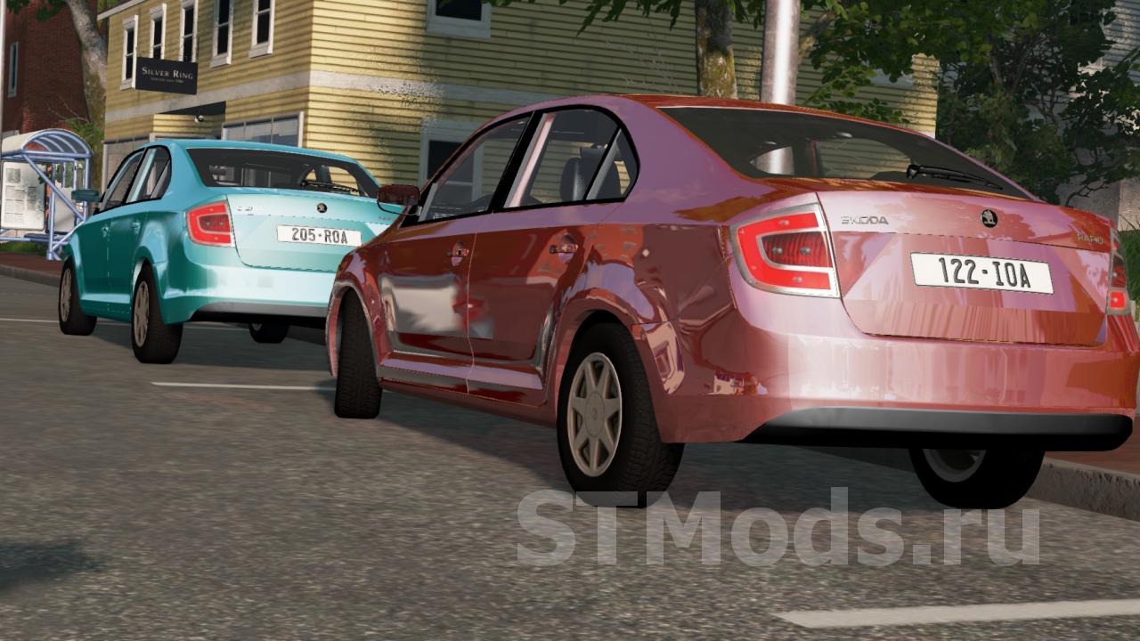 Скачать мод Skoda Rapid версия 1.2 для BeamNG.drive (v0.20)