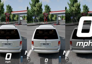 Мод Speedometer версия 1.1 для BeamNG.drive (v0.31.x)