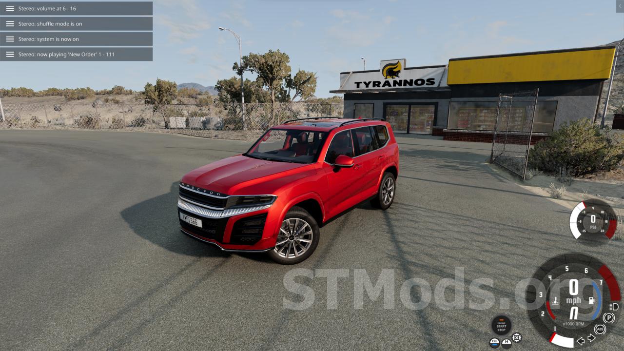 Скачать мод Stereo System версия 1.7 для BeamNG.drive (v0.31.x)