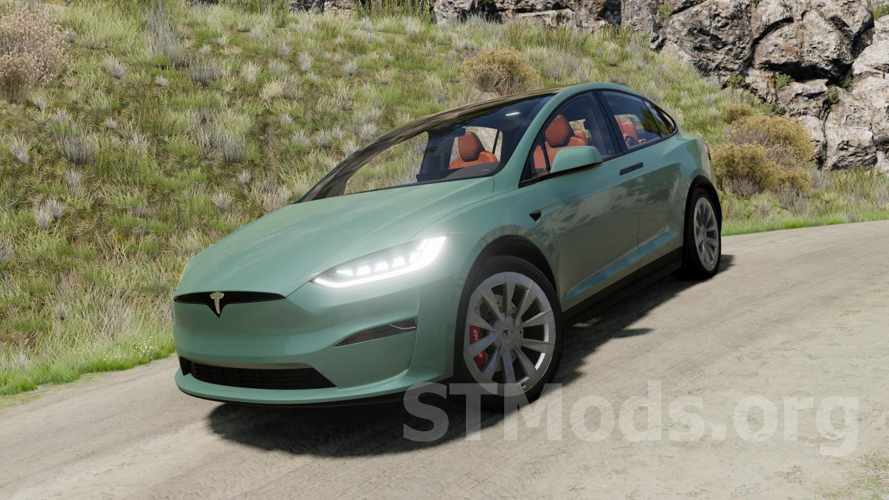 Скачать мод Tesla Model X версия 1.0 для BeamNG.drive (v0.29.x)