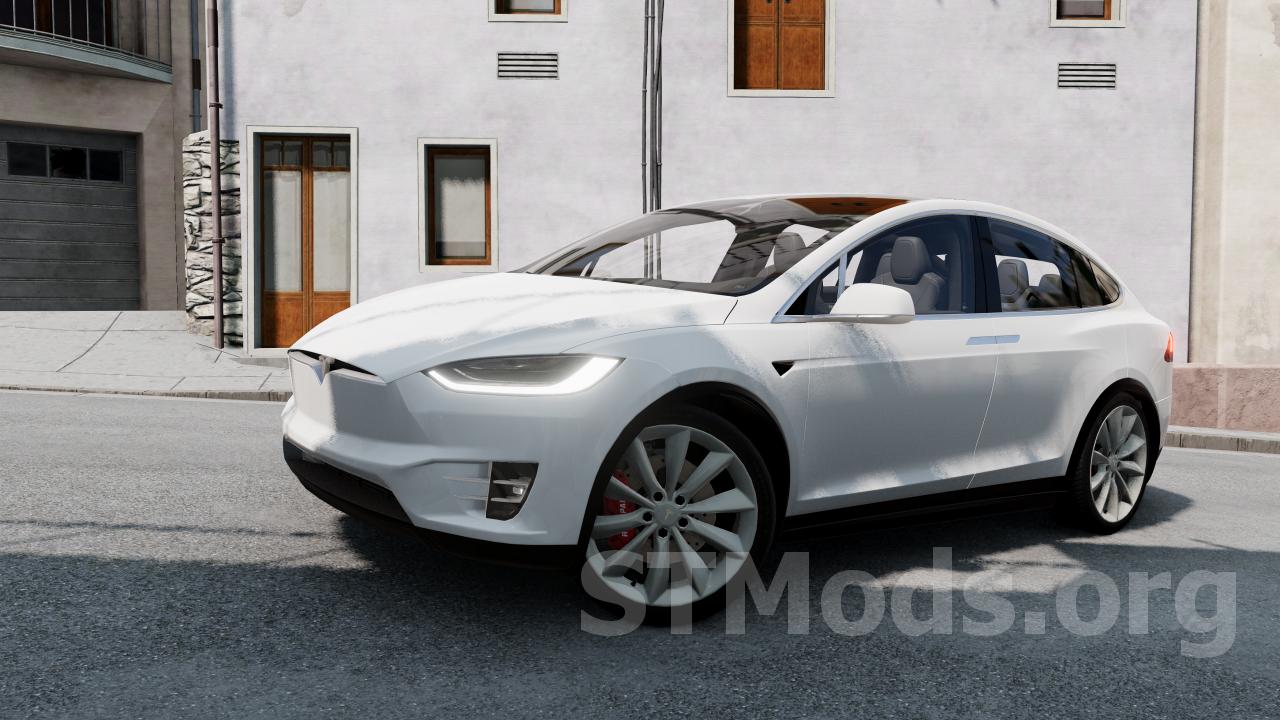 Скачать мод Tesla Model X версия 1.0 для BeamNG.drive (v0.29.x)