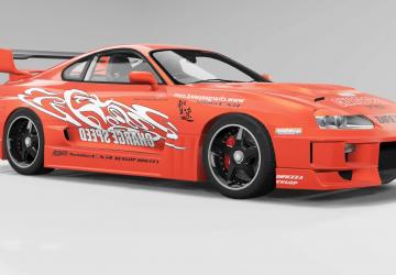 Мод Toyota Supra A80 1993 версия 1.0 для BeamNG.drive