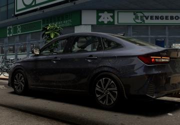 Мод Toyota Yaris Sedan (2023-2026) версия 1.0 для BeamNG.drive (v0.38.x)