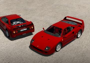 Мод 1987 Ferrari F40 версия 1.0 для City Car Driving (v1.5.9, 1.5.9.2)