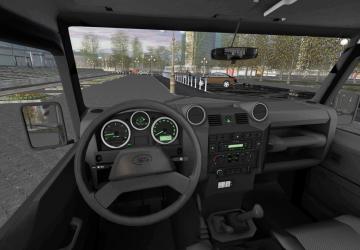 Мод 2011 Land Rover Defender 90 версия 1.0 для City Car Driving (v1.5.9, 1.5.9.2)