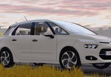 Мод 2013 Citroen C4 Picasso версия 1 для City Car Driving (v1.5.9 - 1.5.9.2)