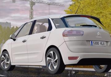 Мод 2013 Citroen C4 Picasso версия 1 для City Car Driving (v1.5.9 - 1.5.9.2)