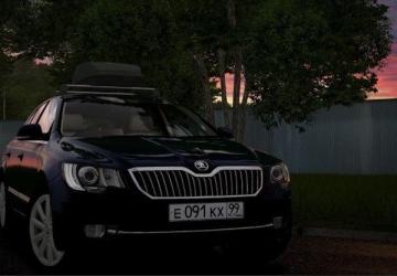 Мод 2014 Skoda Superb версия 12.06.21 для City Car Driving (v1.5.9, 1.5.9.2)