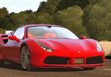 Мод 2015 Ferrari 488 GTB + Extras for Steam версия 1.0 для City Car Driving (v1.5.8)