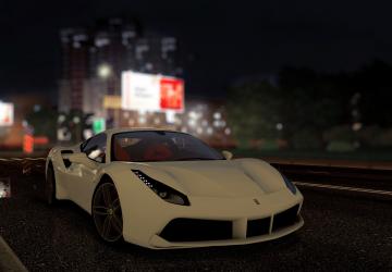 Мод 2015 Ferrari 488 GTB + Extras for Steam версия 1.0 для City Car Driving (v1.5.8)