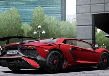 Мод 2015 Lamborghini Aventador SuperVeloce Coupe v1.0 для City Car Driving (v1.5.8)