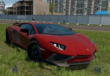 Мод 2015 Lamborghini Aventador SuperVeloce Coupe v12.02.20 для City Car Driving (v1.5.9)