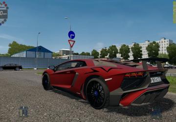 Мод 2015 Lamborghini Aventador SuperVeloce Coupe v12.02.20 для City Car Driving (v1.5.9)