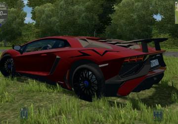 Мод 2015 Lamborghini Aventador SuperVeloce Coupe v12.02.20 для City Car Driving (v1.5.9)