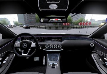 Мод 2016 Mercedes-Benz S63 AMG Coupe версия 22.06.21 для City Car Driving (v1.5.9, 1.5.9.2)