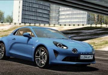 Мод 2017 Alpine A110 версия 10.04.21 для City Car Driving (v1.5.9, 1.5.9.2)