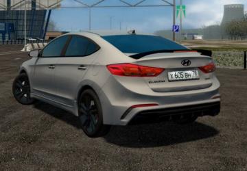 Мод 2017 Hyunda Elantra / Avante Sport версия 09.01.2022 для City Car Driving (v1.5.9.2)