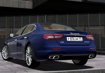 Мод 2017 Maserati Quattroporte GTS версия 1.0 для City Car Driving (v1.5.7, 1.5.8)