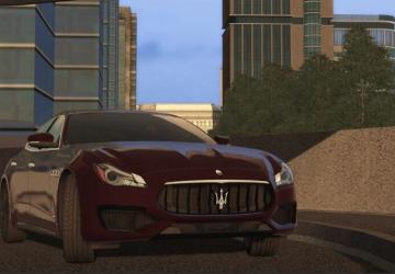 Мод 2017 Maserati Quattroporte GTS версия 08.04.21 для City Car Driving (v1.5.9, 1.5.9.2)