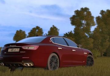 Мод 2017 Maserati Quattroporte GTS версия 08.04.21 для City Car Driving (v1.5.9, 1.5.9.2)