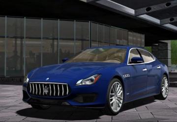 Мод 2017 Maserati Quattroporte GTS версия 18.12.19 для City Car Driving (v1.5.9, 1.5.8, 1.5.7)
