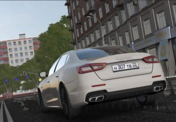 Мод 2017 Maserati Quattroporte GTS версия 18.12.19 для City Car Driving (v1.5.9, 1.5.8, 1.5.7)