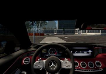 Мод 2018 Mercedes-AMG S63 Coupe версия 14.01.2022 для City Car Driving (v1.5.9.2)