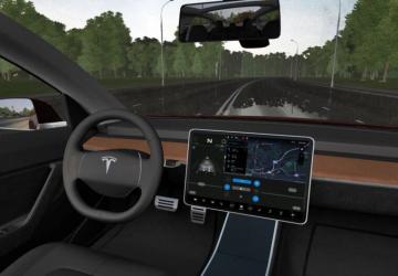 Мод 2018 Tesla Model 3 версия 10.12.19 для City Car Driving (v1.5.9)