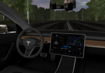 Мод 2018 Tesla Model 3 версия 19.10.21 для City Car Driving (v1.5.9, 1.5.9.2)