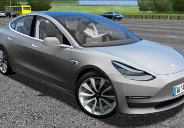 Мод 2018 Tesla Model 3 версия 24.08.20 для City Car Driving (v1.5.9, 1.5.9.2)