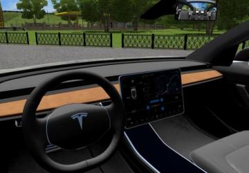 Мод 2018 Tesla Model 3 версия 24.08.20 для City Car Driving (v1.5.9, 1.5.9.2)