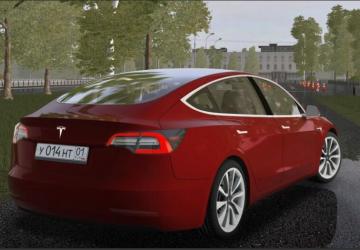 Мод 2018 Tesla Model 3 версия 24.08.20 для City Car Driving (v1.5.9, 1.5.9.2)