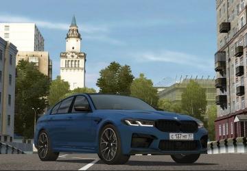 Мод 2021 BMW M5 CS (F90 LCI) версия 1.0 для City Car Driving (v1.5.9, 1.5.9.2)