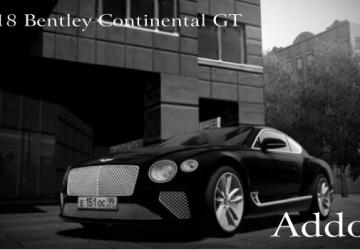 Мод Addon for 2018 Bentley Continental GT by Statte v1.0 для City Car Driving (v1.5.9, 1.5.9.2)
