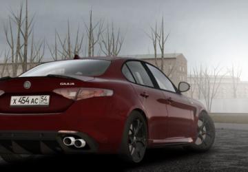 Мод Alfa Romeo Giulia Quadrifoglio 2017 версия 1.0 для City Car Driving (v1.5.7, 1.5.8)